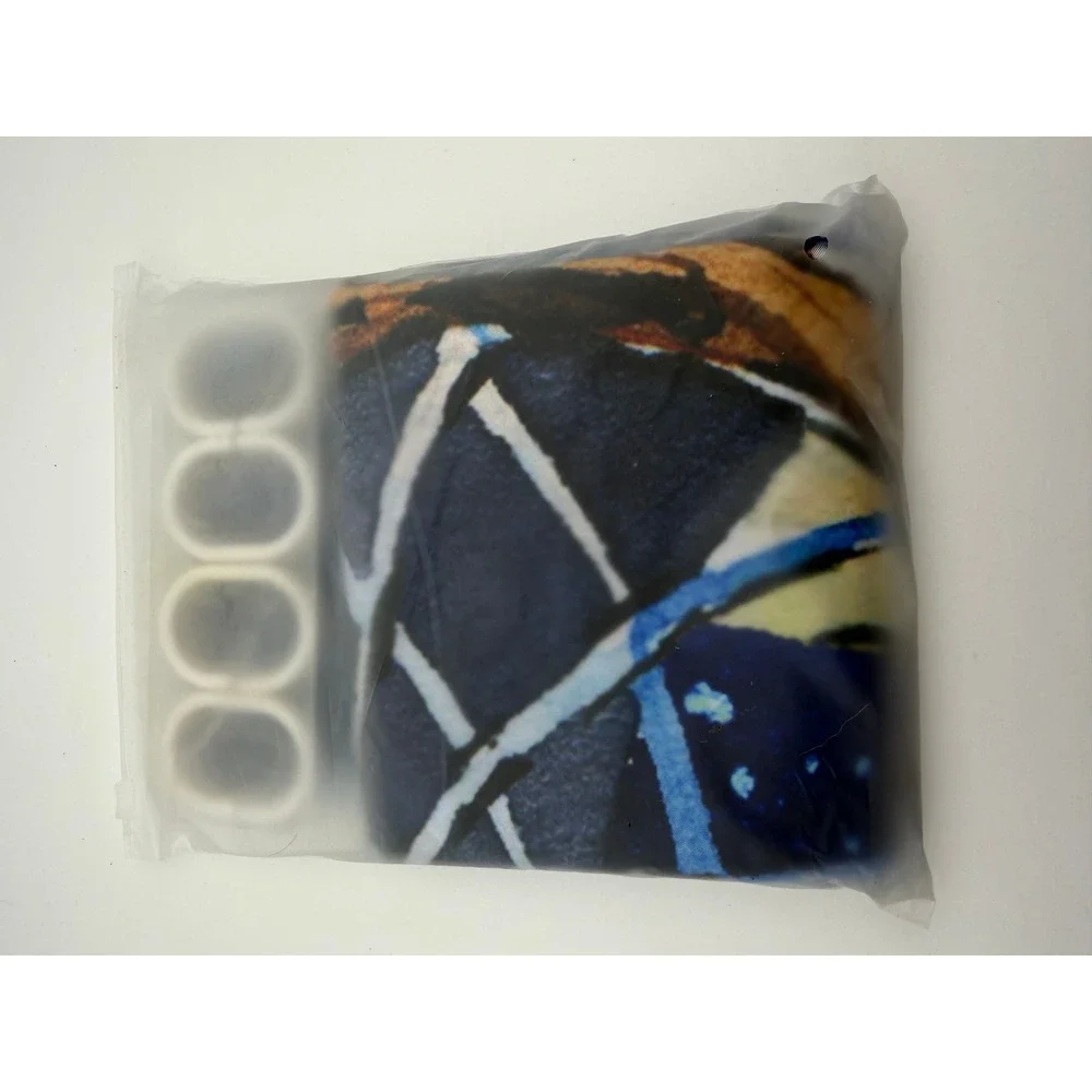 New 4pc Eagle Dreamcatcher Bathroom Set‎ Blue Celestial Shower Curtain Rugs Mats